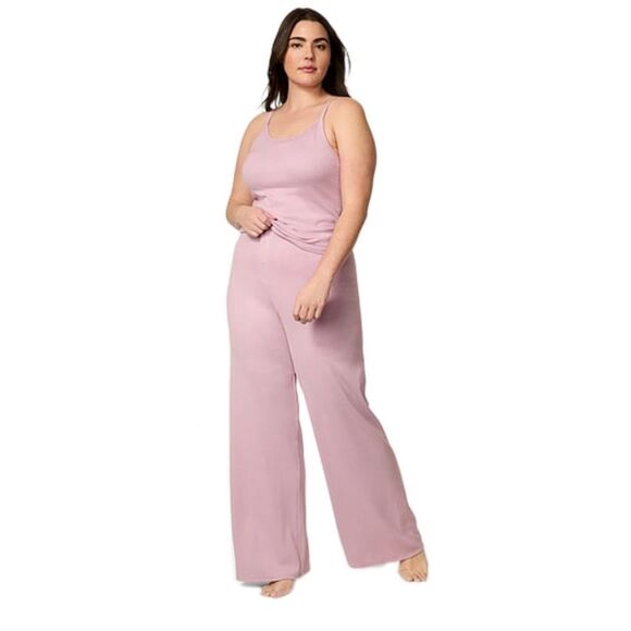 NWT XXL Victoria's Secret Pointelle Modal Cami & Wide Leg Pants Pajama Set - Picture 1 of 11